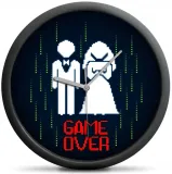 zegar-game-over-scienny-na-sciane-dla-pary-mlodej
