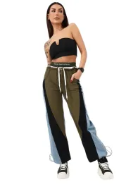 spodnie-damskie-jeansy-z-wstawkami-khaki-s