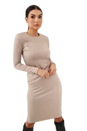 bezowa-sukienka-prazkowana-beautiful-rozmiar-s-m