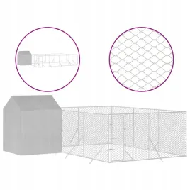 kojec-dla-psa-z-dachem-srebrny-6x6x25-m-stal-galwanizowana