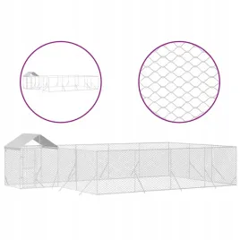 kojec-dla-psa-z-dachem-srebrny-10x6x25m-stal-galwanizowana
