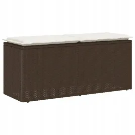 lawka-ogrodowa-z-poduszka-brazowa-110x40x44-cm