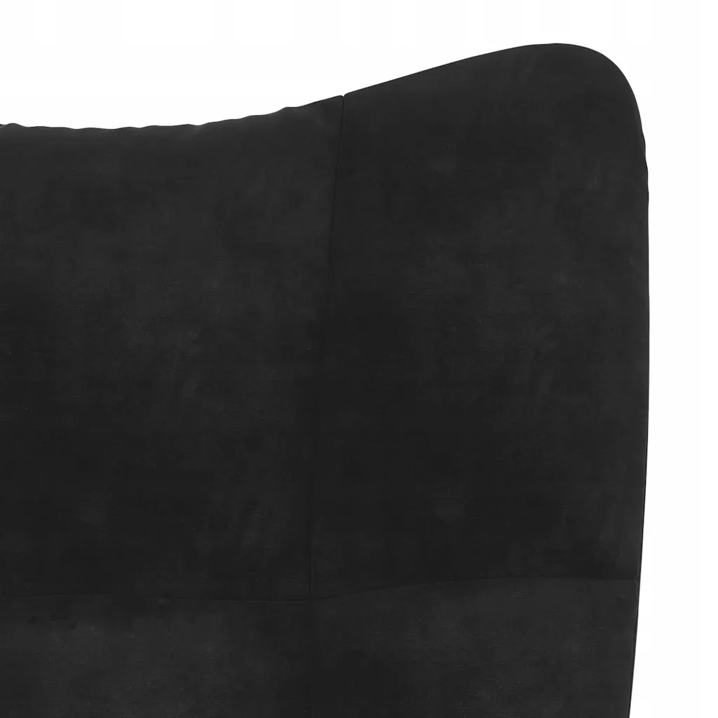 fotel-czarny-obity-aksamitem