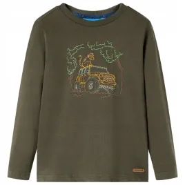 koszulka-dziecieca-z-dlugimi-rekawami-khaki-104