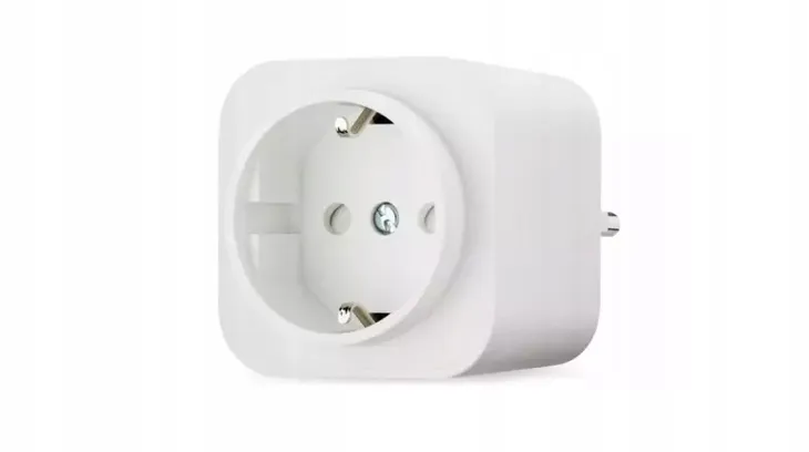 Prise connectée Amazon Basics 1 x Smart Wi-Fi pour prises européennes, usage intérieur uniquement, compatible avec Alexa, blanche