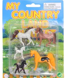 zwierzeta-kon-konie-koniki-komplet-rodzinka-5-szt