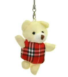 maskotka-mis-pluszowy-zawieszka-ubranko-kratka