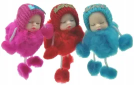 lalka-laleczki-kulka-pompon-futerko-zawieszka-3szt