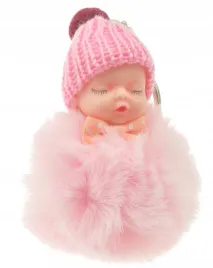 lalka-laleczka-kulka-pompon-futerko-zawieszka