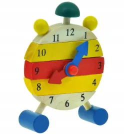 zegar-drewniany-ruchome-wskazowki-puzzle-klocki