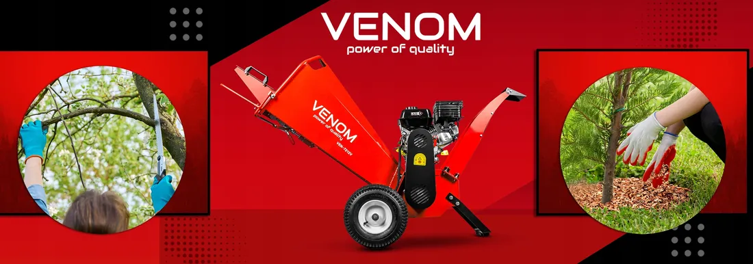 SPALINOWY ROZDRABNIACZ DO GAŁĘZI 110MM VENOM SILNIK 212CC