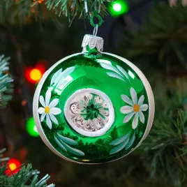 bombka-retro-reflektor-kwiatek-zielony-folkstar