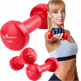 hantle-zeliwne-hantelki-winylowe-do-cwiczen-ciezarki-zestaw-2x2-kg
