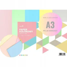 papier-ksero-rainbow-mix-5-kolorow-pastel-160g-a3-100-arkuszy-zestaw