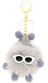 brelok-zawieszka-futrzak-pompon-szary-na-prezent