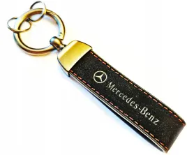 smyczka-skorzana-do-kluczy-brelok-mercedes