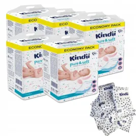 podklady-jednorazowe-dla-niemowlat-kindii-pure-and-soft-60cm-x-40cm-150-sztuk