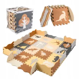 mata-edukacyjna-piankowa-puzzle-kojec-brazowa-143-x-143-cm-36-elementow