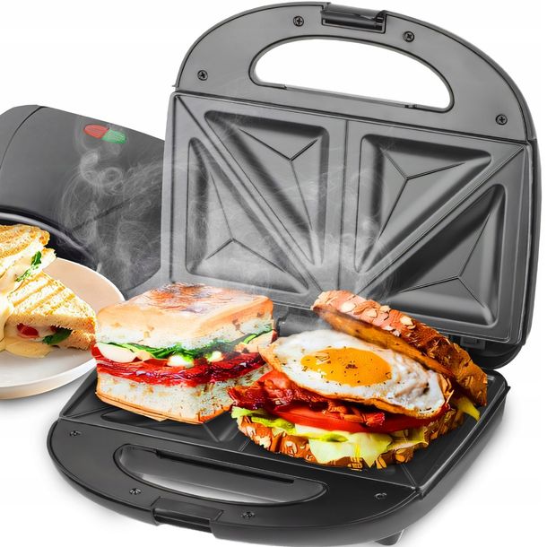 ﻿OPIEKACZ DO KANAPEK TOSTER CERAMICZNY DO CHRUPIĄCYCH TOSTÓW SANDWICH 750 W