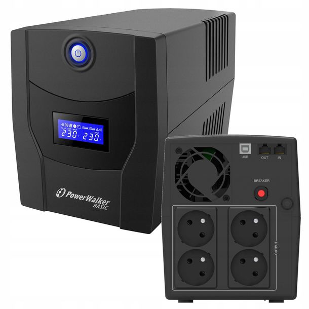 Zasilacz awaryjny UPS PowerWalker VI 2200 STL 2200VA 1320W LCD AVR
