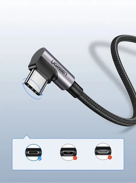 kabel-ugreen-us284-50941-usb-a-prosty-usb-c-katowy-3a-1m-szary-stan-nowy-model-us284-50941