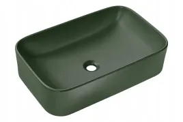 comad-kama-umywalka-61x38-cm-nablatowa-prostokatna-zielen-lasu-mat