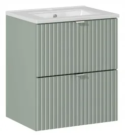comad-line-reed-green-szafka-50-cm-podumywalkowa-wiszaca-z-umywalka-zielona