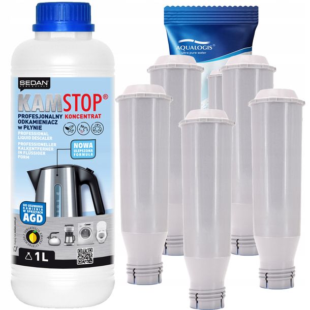 5x Filtr do ekspresu Nivona CafeRomatica 769 791 821 960 + Odkamieniacz 1L