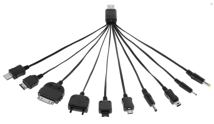 ﻿KABEL UNIWERSALNY USB DO ŁADOWANIA GSM (10 TYPÓW)