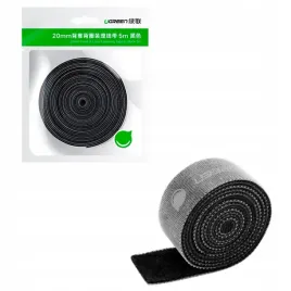 ugreen-organizer-tasma-opaska-do-kabli-zapiecie-rzep-5m-porzadek-w-biurze