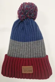 czapka-chlopieca-zimowa-z-pomponem-czerwono-szaro-niebieska