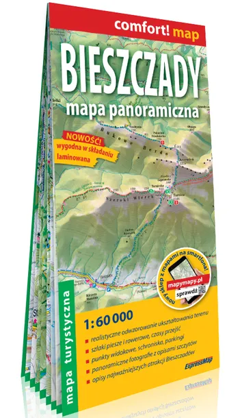 comfort-map-bieszczady-mapa-panoramiczna-wydawnictwo-expressmap