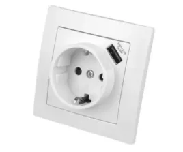 modern-gniazdo-pojedyncze-schuko-z-gniazdem-usb-w-ramce-biale