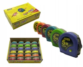 jobi-13105-miara-miarka-zwijana-5m-zestaw-24-szt-mix-kolorow