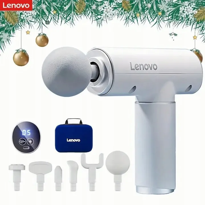 Masażer Pistolet Masujący LENOVO Fascia Gun N2 6 Końcówek