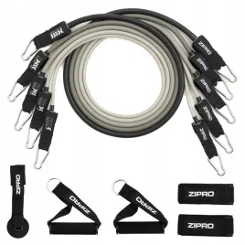 ekspander-treningowy-zestaw-gumowy-5x-gumy-oporowe-z-akcesoriami-11el-zipro