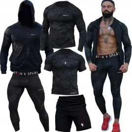 odziez-bielizna-bluzka-t-shirt-rashguard-getry-szorty-termoaktywna-sport-5x