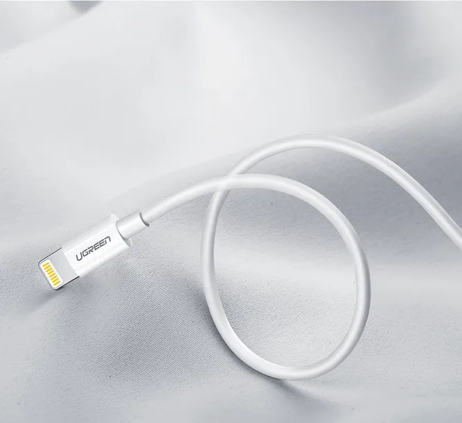 kabel-ugreen-us155-20728-usb-a-lightning-mfi-2-4a-1m-bialy-stan-nowy-model-us155-20728