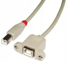 lindy-kabel-usb-2-0-typu-b-b-przedluzacz-jasnoszary-1m-31801