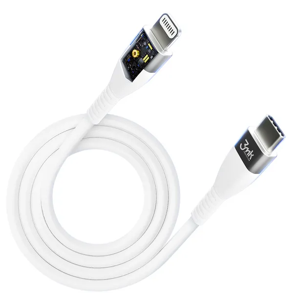 3mk-kabel-hyper-silicone-typ-c-lightning-20w-3a-1m-mfi