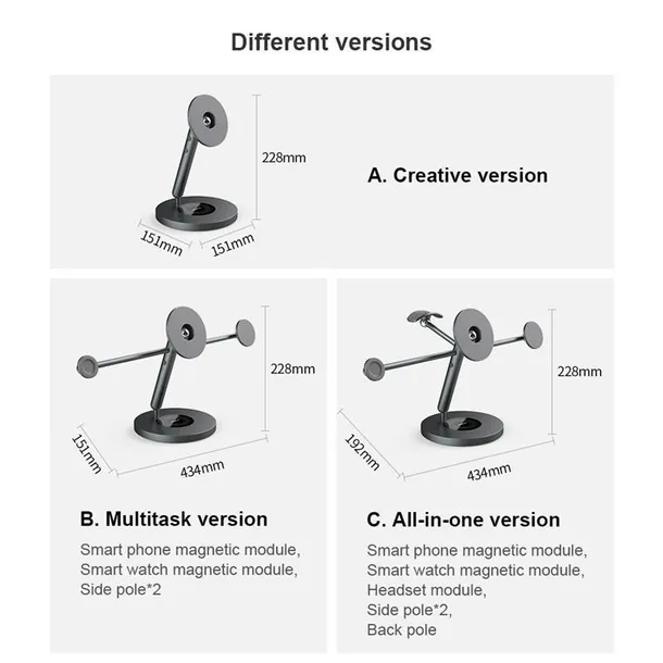 nillkin-snapbranch-modular-device-station-gray-szary-stan-nowy