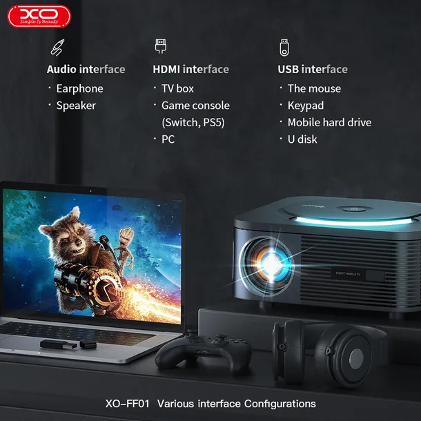 xo-projektor-ff01-120-cali-czarny-technologia-wyswietlania-led