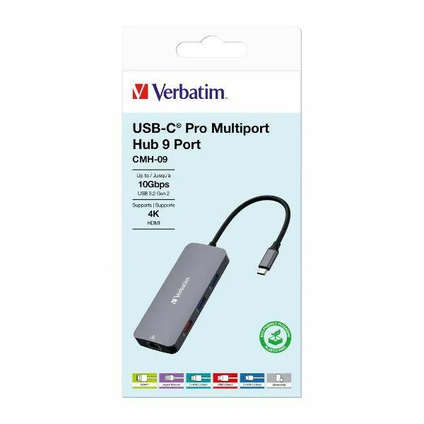 verbatim-adapter-hub-usb-c-hdmi-3xusb-a-sd-microsd-2xusb-c-eternet-alumi-stan-nowy