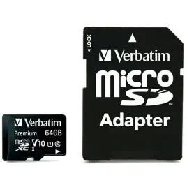 verbatim-karta-microsdxc-64gb-v10-adapter-czarny-black-44084