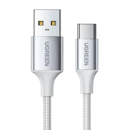kabel-ugreen-us288-60130-usb-a-usb-c-qc-3-0-3a-0-5m-bialy