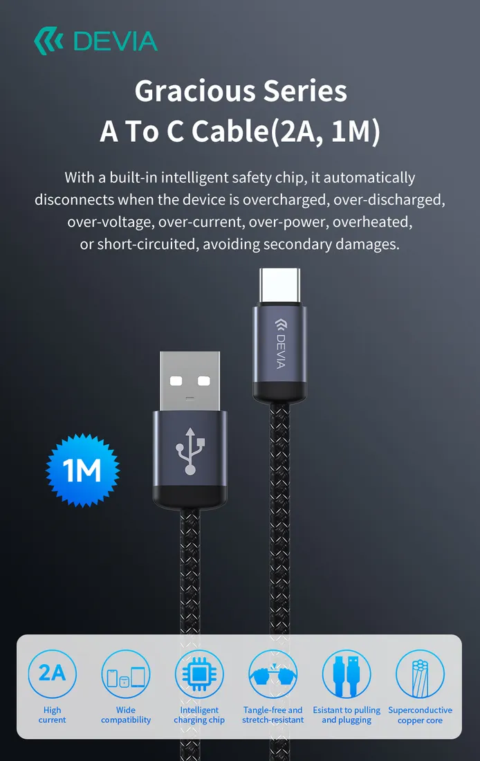 devia-kabel-gracious-ec649-usb-usb-c-10-m-2a-czarny