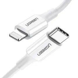 kabel-ugreen-us171-lightning-usb-c-mfi-pd-20w-480mb-s-1m-bialy