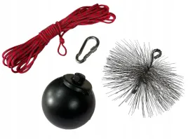 komplet-do-czyszczenia-komina-kula-kominiarska-18kg-szczotka-200-mm-12-m