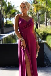 elegancka-maxi-dluga-suknia-na-ramiaczkach-fuksja-z-brokatem