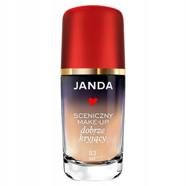 ﻿Janda Sceniczny Make-Up 03 Beż podkład do twarzy 30 ml Długotrwały efekt